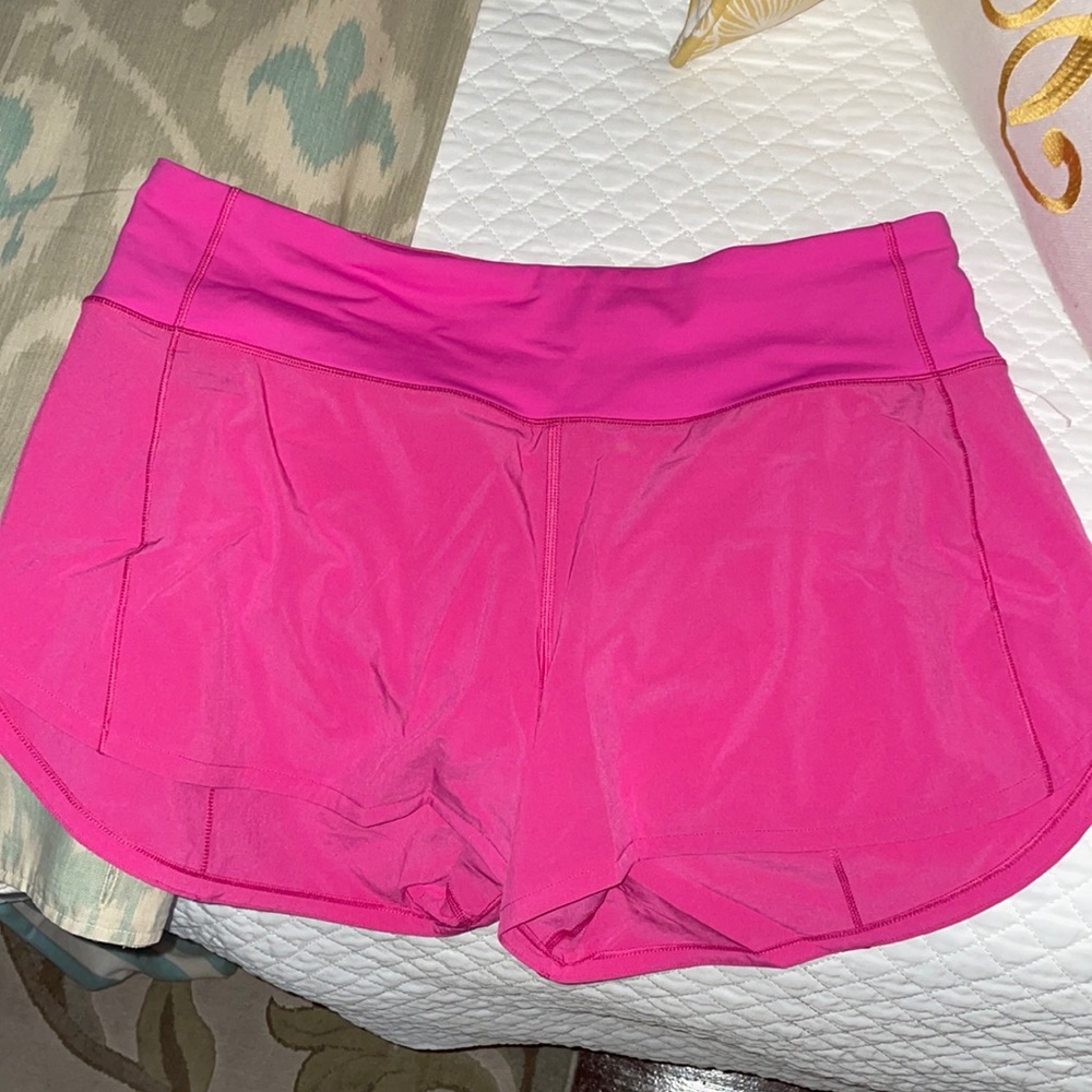 Sonic pink speed up shorts 4” size 8 $60